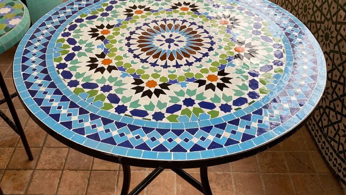 Styling Ideas: Moroccan tiled Tables in Modern Interiors