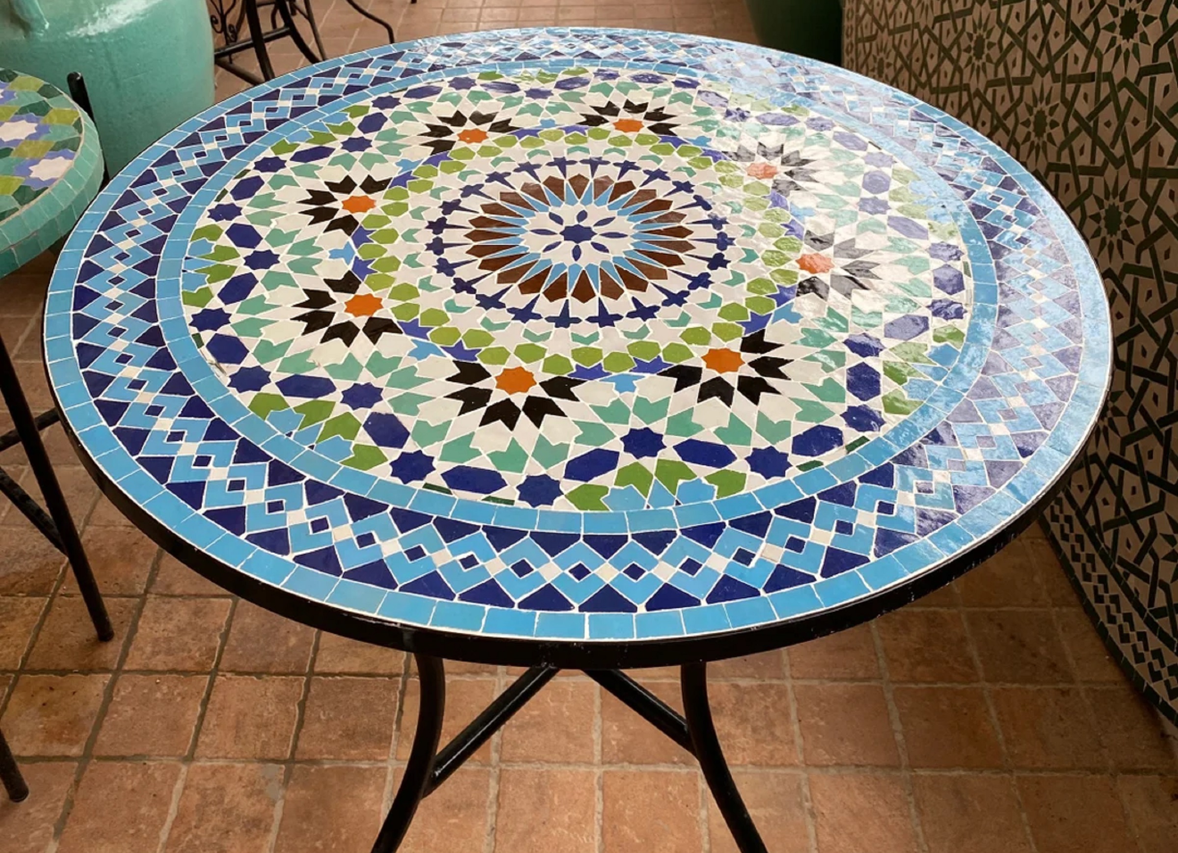 Styling Ideas: Moroccan tiled Tables in Modern Interiors