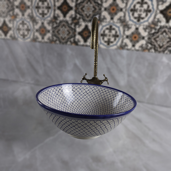 Moroccan bowl sink