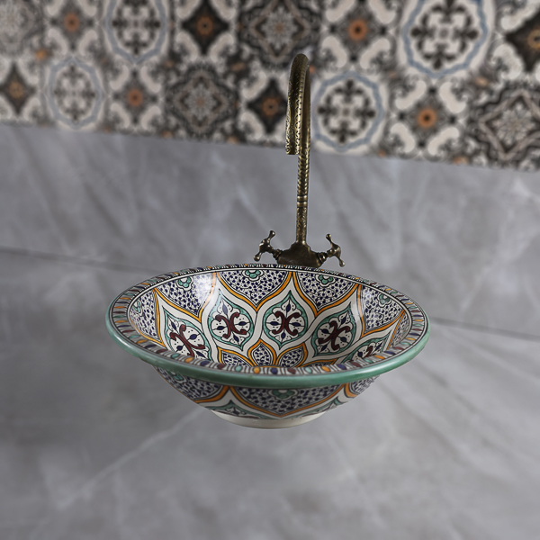 Moroccan Ceramic Bowl Sink