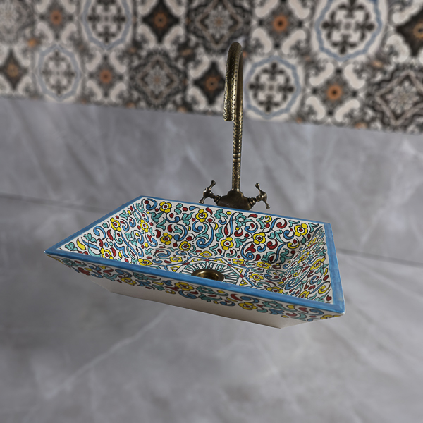 Moroccan traditional ceramic sink