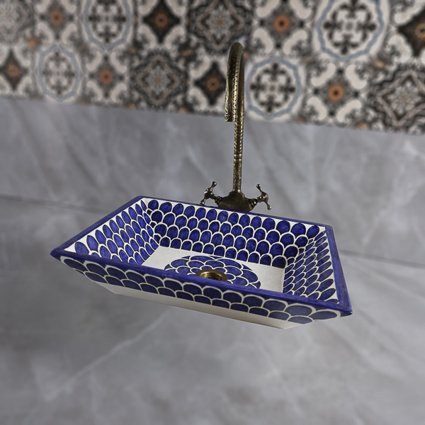 Moroccan Bathroom Ceramic Sink
