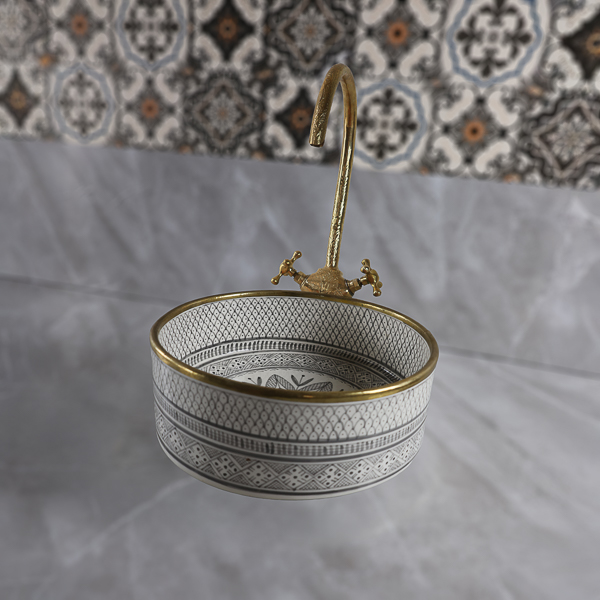Moroccan round sink