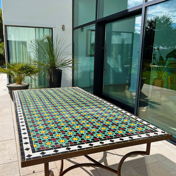 Moroccan mosaic table