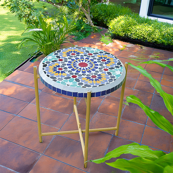Handmade tile table