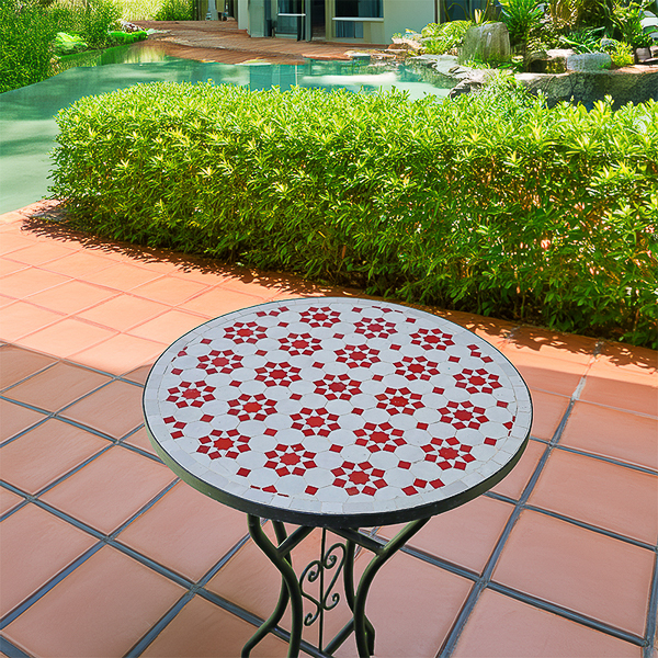 Moroccan tile table