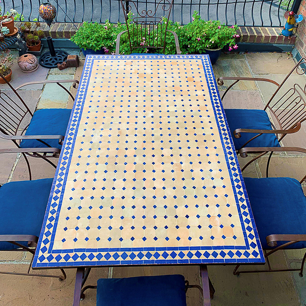 Traditional mosaic table