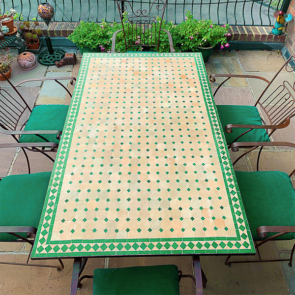 Traditional tile table