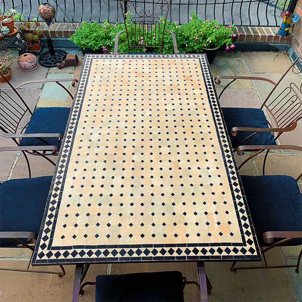 Traditional zellige table